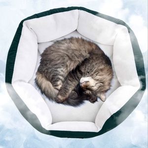 Soft Cat/Dog Beds ,Fluffy Calming Cat/Dog Bed with Slip-Resistant Bottom,